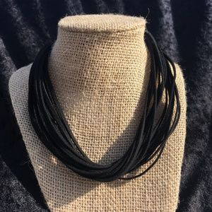 Silpada Designs Suede Blk Toggle Necklace N1124